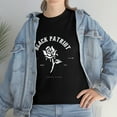 thumbnail image 6 of Black Patriot Urban wear Unisex Heavy Cotton Tee(white rose), 6 of 6