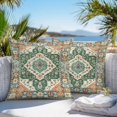 thumbnail image 3 of Green Orange Beige Boho Throw Pillow Covers 26x26 Inch Set of 2, Retro Ethnic Tribal Abstract Art Waterproof Outdoor Pillow Covers, Decorative Cushion Pillowcases for Couch, Sofa, Bed, Garden, Patio, 3 of 9