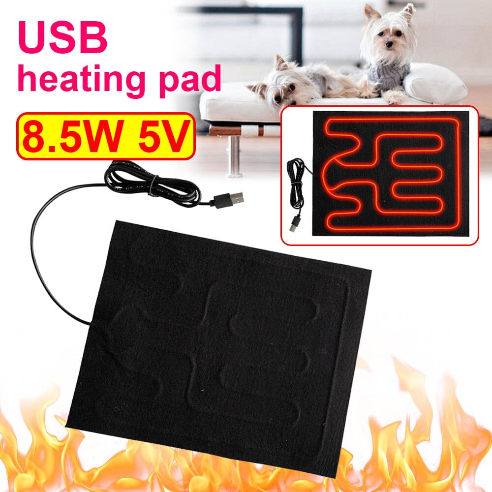 USB Heating Pad Folding Heated Sheet Car Seat Heating Cushion Seat Warmer Waterproof Pet Reptile Animal Winter Warm Heater Mat Walmart