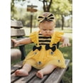 thumbnail image 3 of Infant Baby Girl Summer Clothes Ruffle Fly Sleeve Romper Dress Animal Print Bodysuit Playsuits 3-18M, 3 of 10