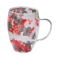 thumbnail image 4 of Taza de vidrio de doble pared de 300 ml, tazas de té resistentes al calor para de bebidas de té Estilo A BLESIY Taza de café, 4 of 8