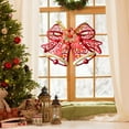 thumbnail image 4 of Zawou Gold Christmas Tree Hanging Bells with Handcrafted Illustration, Festive Sparkle, and Indoor Decoration for Mantel, Garland, or Holiday Tree Display, 4 of 6