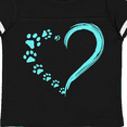 thumbnail image 4 of Inktastic Paw Print Heart Boys or Girls Toddler T-Shirt, 4 of 5
