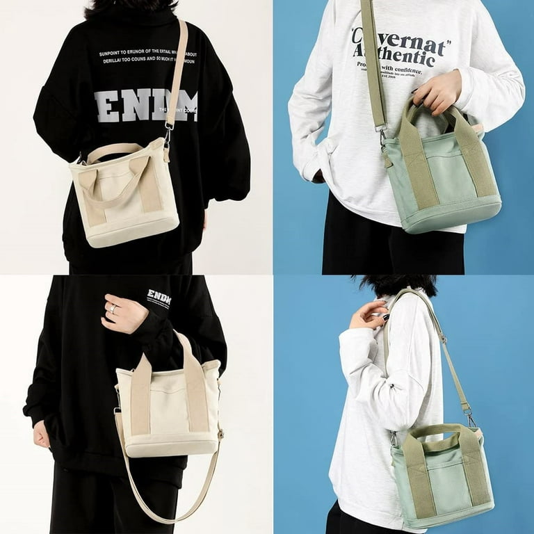 Small Canvas Tote Bag for Women 2023 Girls Shopper Designer