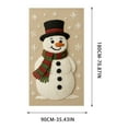thumbnail image 3 of Christmas Door Curtain Decor, Polyester Fabric Holiday Door Cover for Indoor and Outdoor, Large Background Banner for Christmas Party and Home Photo(A), 3 of 5