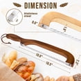 thumbnail image 2 of Cuchillo para pan Woodever, 2 unidades, rebanador de pan, masa madre, 16 cm, 2 of 9