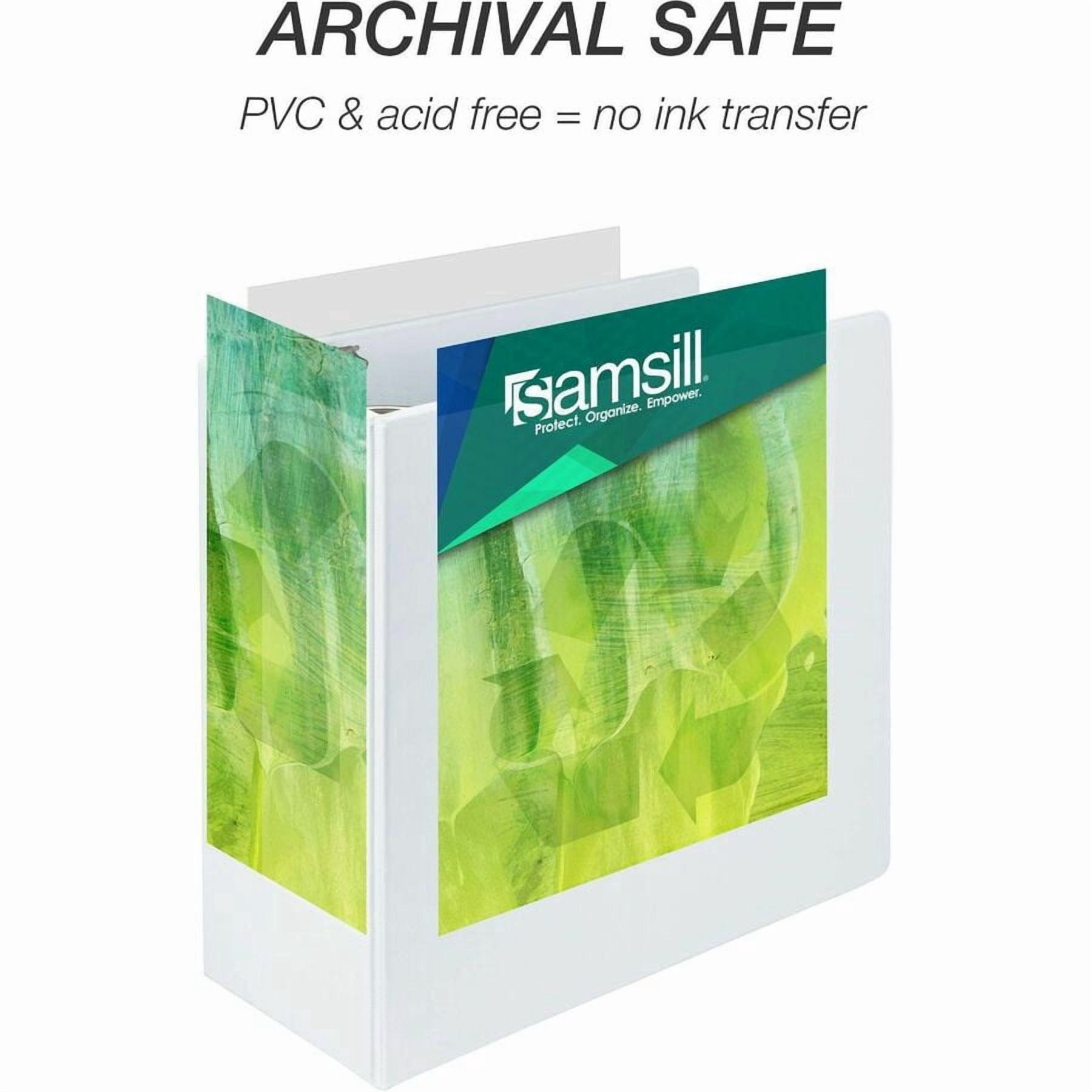 Samsill, SAM16907, Earth's Choice Plant-based Durable View Binder, 1 Each, White