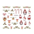 thumbnail image 2 of FELTECHELECTR 11 hojas de pegatinas 3D para uñas, pegatinas de transferencia de agua, pegatinas de manicura con diseño de alce y copo de nieve., 2 of 6