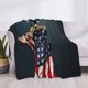 thumbnail image 3 of Fotbe American Flag Manta de Franela con Estampado, Manta Ultrasuave para Cama, Sofá, Auto, Hipoalergénica y Antibolitas-80"x60", 3 of 6