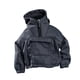 thumbnail image 1 of Sudadera con capucha y bolsillo frontal con figura masculina a escala 1/12 y cremallera de un cuarto Gris, 1 of 9