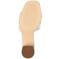 thumbnail image 5 of Journee Signature Womens Genuine Leather Kellee Slip On Stacked Heel Open Square Toe Sandals, 5 of 8