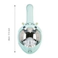 thumbnail image 2 of Kids' Full Face Snorkel Fog Design For Underwater Swimming (Ages 6 12 Leak Proof), 2 of 3