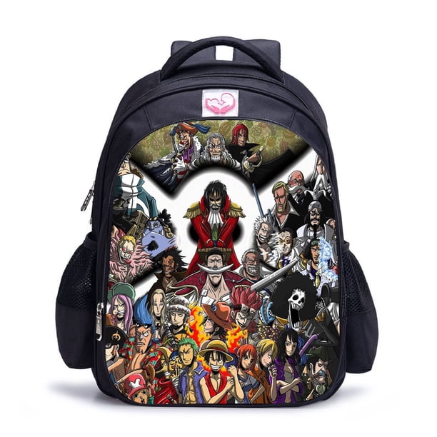 POT One Piece Animation Mochila Periférica Creativa Poliéster Escuela Primaria Personalización huangjie unisex