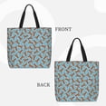 thumbnail image 2 of Disketp Funny Lobsters Bolsa Tote de Lona para Mujer, Bolso de Hombro y Cruzado con Cierre de Cremallera, 2 of 7