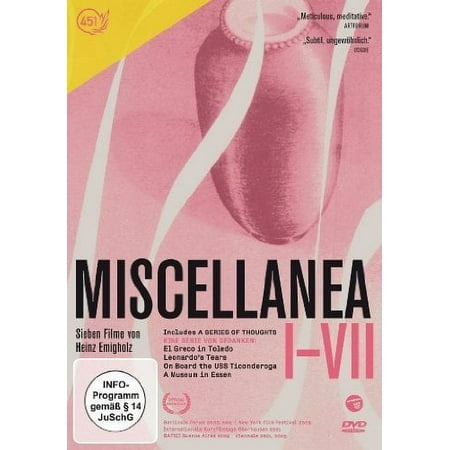 Miscellanea I-VII ( Miscellanea / Eine Serie von Gedanken )