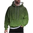 thumbnail image 2 of HaoXianJian Men's Tshirt Gradient Long Sleeve Sweatshirts Men's Midweight Pullover Hoodies Casual Drawstring Tops with Pocket, 2 of 6