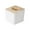 White, variant on Tissue Box Cover Wood for Tissues Disposable Face Towel Living Room Bathroom