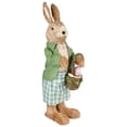 thumbnail image 3 of Northlight Standing Sisal Spring Rabbit Figure with Egg Basket Easter Decoration - 20.25", 3 of 6