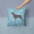 thumbnail image 2 of Carolines Treasures BB3566PW1414 Winter Snowflake Rottweiler Fabric Decorative Pillow, 2 of 4