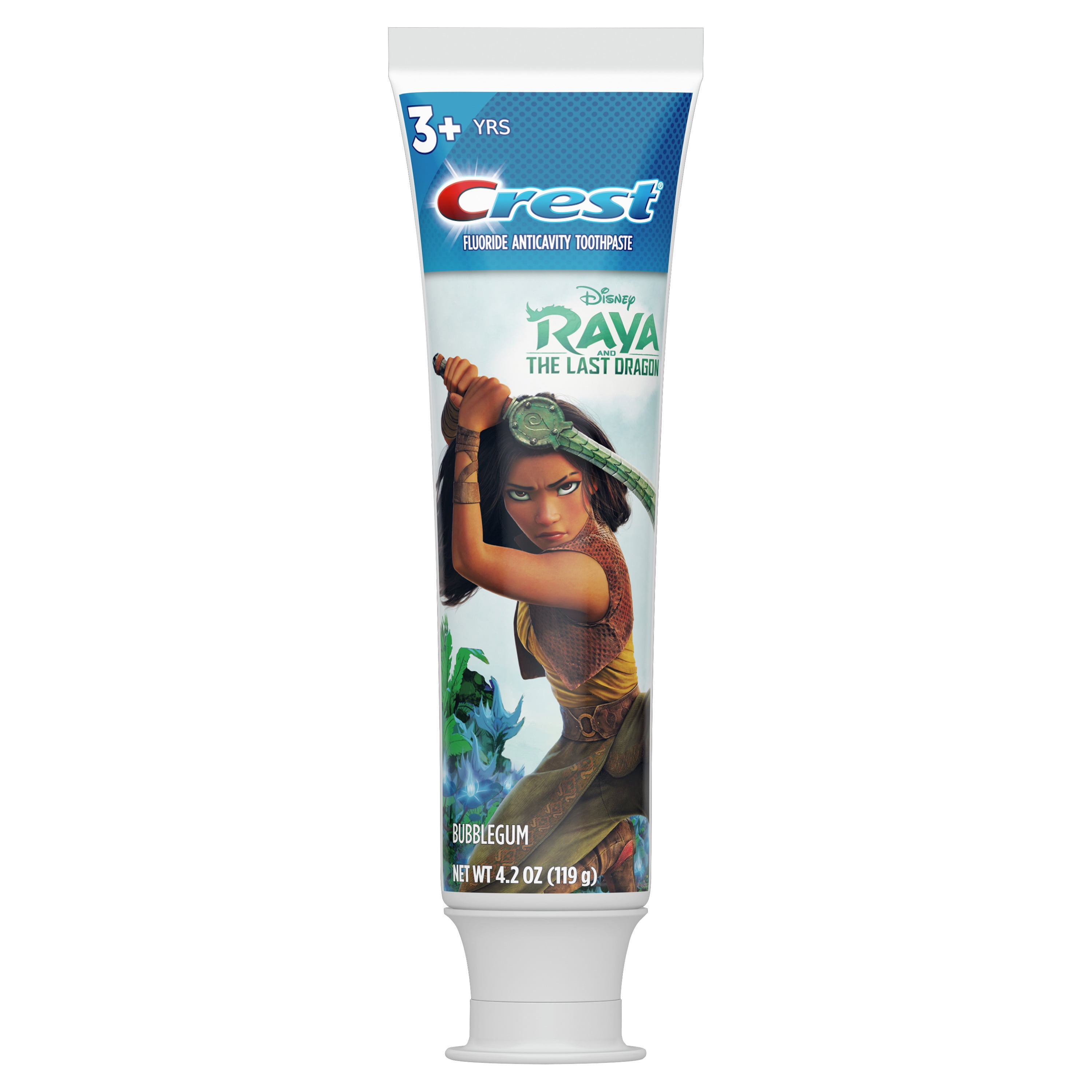 Crest Kid's Toothpaste, Featuring Disney's Raya and the Last Dragon, Bubblegum Flavor, 4.2 oz