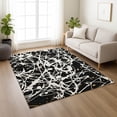 thumbnail image 6 of Addison Rugs Chantille Indoor/Outdoor Transitional Abstract Black Machine Washable Rectangle Rug, 8' x 10', 6 of 8
