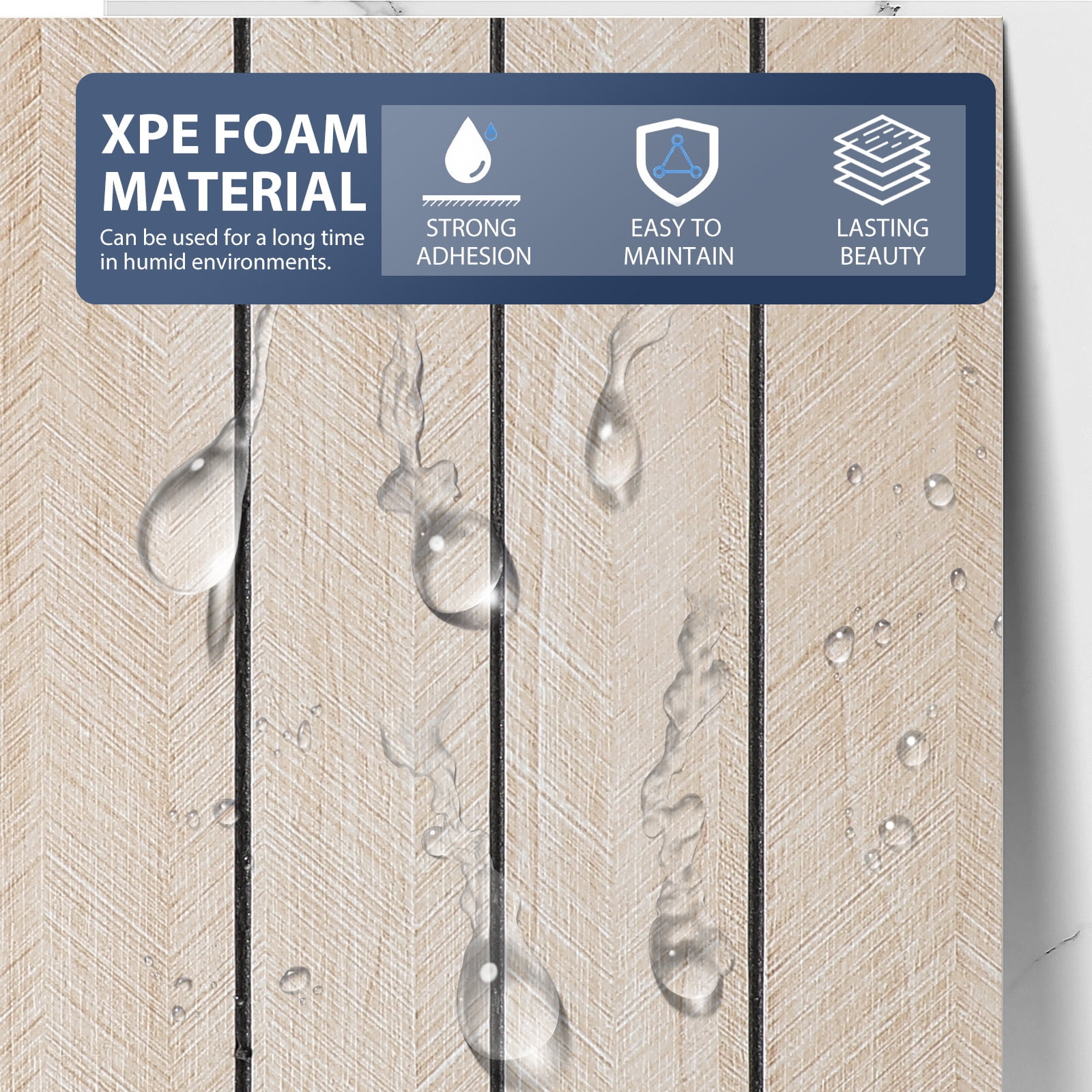 LOLIPPYY Wood Grain Peel and Stick Wallpaper Roll, Self-Adhesive Removable Wall Panels 40cm x 10m for Living Room and Bedroom Decor