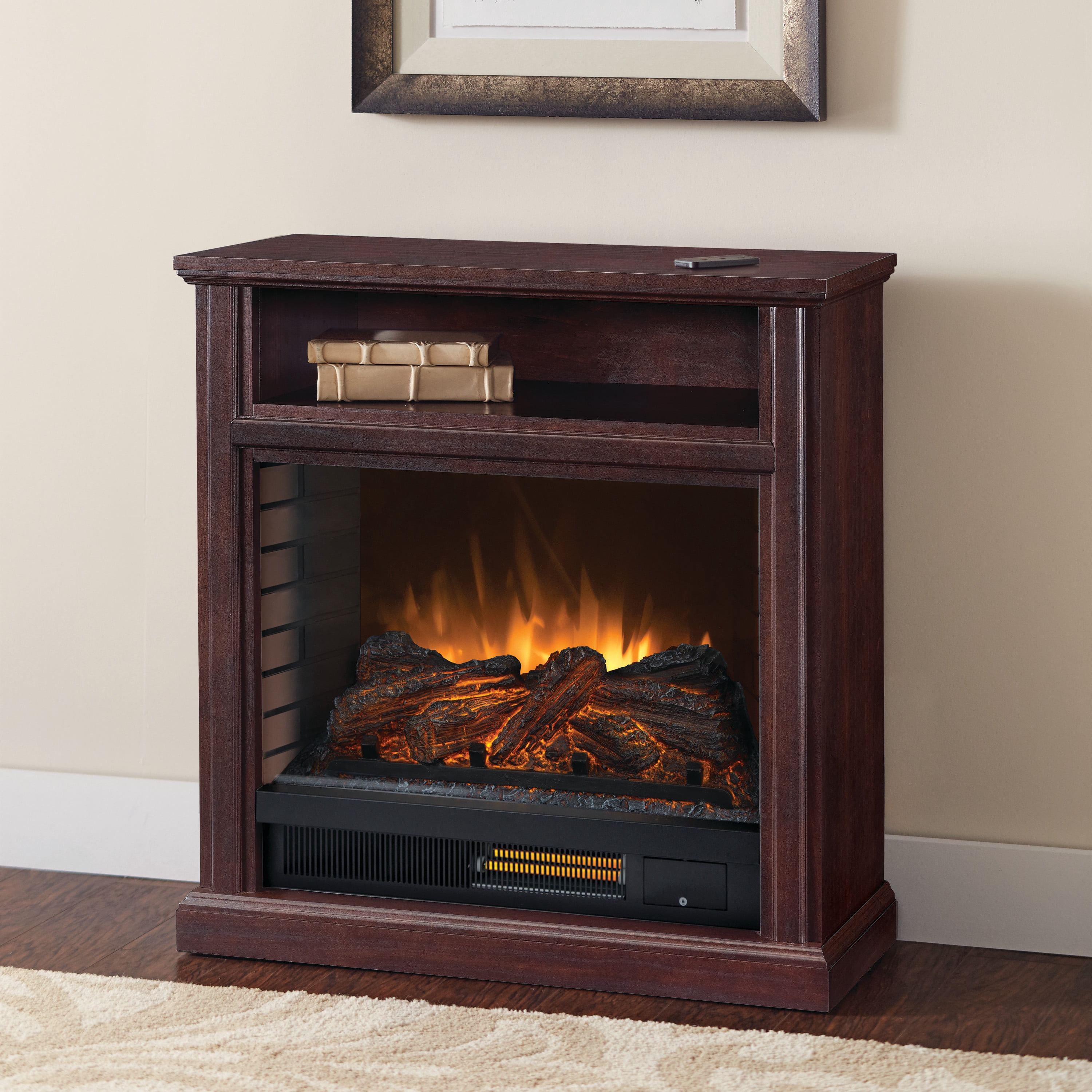 Pleasant Hearth 30-in Parkdale Transitional Infrared Electric Media Fireplace Cherry Sansujyuku sansujyuku.com
