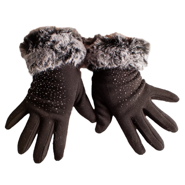 Guantes de invierno elegantes y calientitos para mujer MUYTU Guantes elegantes para dama