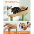 thumbnail image 3 of Cat Tree for Large Cats with Large Top Perch [.&#&#=cm] MultiLevel Tower for Cats with Sleeping Bag Cat Shelves with Scratching Posts and Condos Houses Sleeping Tr, 3 of 7