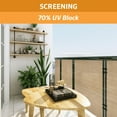thumbnail image 4 of Coolaroo Privacy Screen Shade Fabric with 70% UV Block Protection for Fence, Carports, Balcony, Wind Block, Car Protection, 6' x 15', Beech, 4 of 5