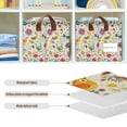 thumbnail image 4 of Yayeee Foldable Storage Basket for Shelves with Handles Set of 2 Waterproof Cloth Bins, Purple Cartoon Animals, 4 of 7