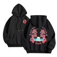 thumbnail image 2 of WEAIXIMIUNG Ensembles de Chandails en Molleton Raccourcis pour Femmes Sweat à Capuche Imprimé Lettres Manches Longues avec Poches, 2 of 6