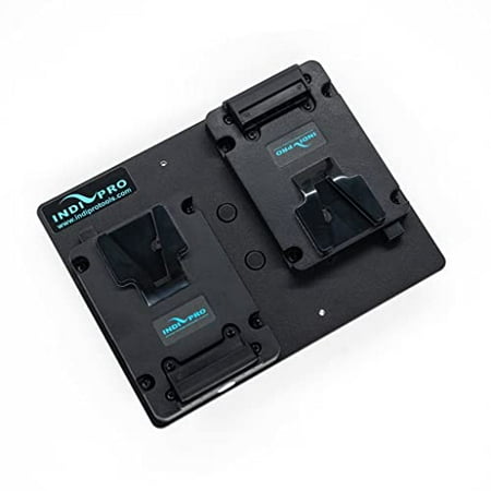 UPC: 0665415861549 | IndiPRO Tools 2 V-Mount Adapter Plates w/ D-taps to V-Mount Lock Plate
