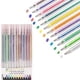 thumbnail image 1 of Juego de bolígrafos de gel con purpurina de colores | Bolígrafos de tinta de gel fluorescentes brillantes para estudiantes y niños | Escritura suave para libros de colorear, manualidades, proyectos, 1 of 1