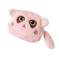 thumbnail image 4 of Monedero de gato con forma de animal, monedero para guardar monedas, auriculares y peluche, regalo para niños. Rosa, 4 of 8