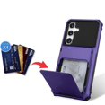 thumbnail image 4 of for Samsung Galaxy A15 Case, Wallet 5 Credit Card Holder, ID Slot Flip Wallet Case, Back Pocket Dual Layer Protective Hard Shell TPU Rubber Bumper Sto, 4 of 5