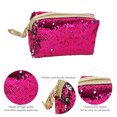 thumbnail image 3 of Bolsa octágono portátil con lentejuelas, bolsa de maquillaje de moda, bolsa de almacenamiento portátil de viaje, bolsa de almacenamiento de cosméticos, 3 of 5