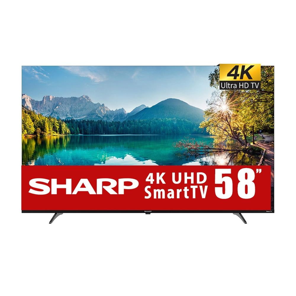 TV Sharp 58 Pulgadas Roku 4K Ultra HD Smart TV LED 4T-C58EL8UR 