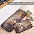 thumbnail image 5 of SKYSONIC Cute Dog Toybear Kitchen Rugs 2 Pieces, Fall Leaves Floor Mat Room Area Rug Washable Carpet Perfect for Living Room Bedroom Entryway, 5 of 7