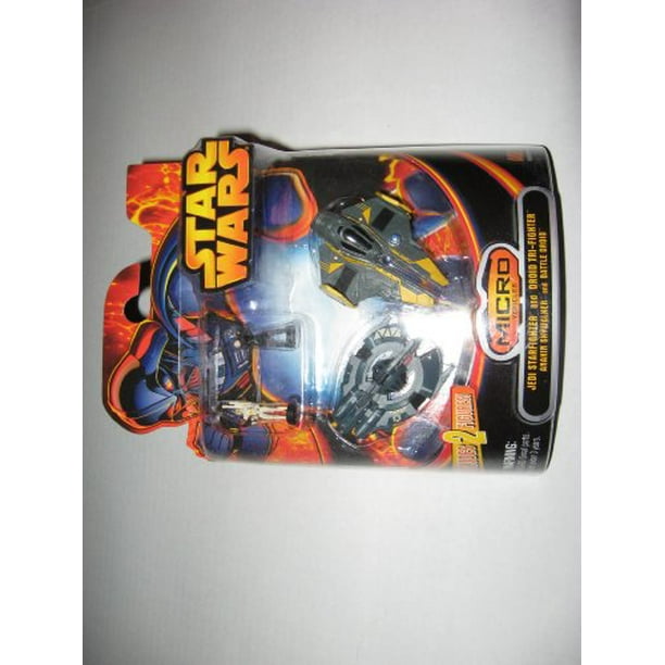 Hasbro Star Wars Micro Véhicules Jedi Star Fighter et Droïde Tri-Fighter Mini Véhicule 2-Pack