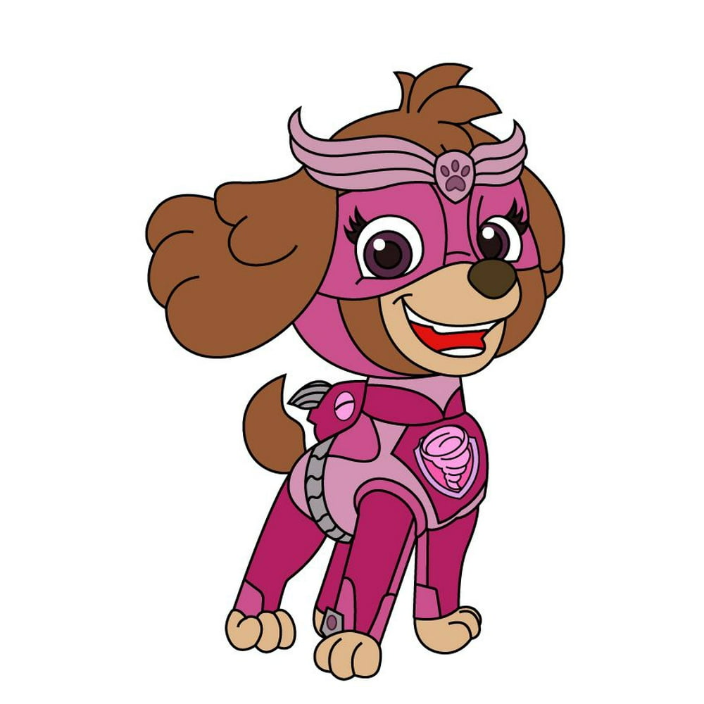 Sky Mighty Pup Paw Patrol Wall Decal 40"x22" Mighty Sky Colored