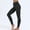 Grey, variant on VKOYWKM Womens Yoga Leggings Clearance Elastic High Waisted Workout Leggings Solid Color Athletic Leggings Slim Fit Stretchy Seamless Leggings Size L Navy