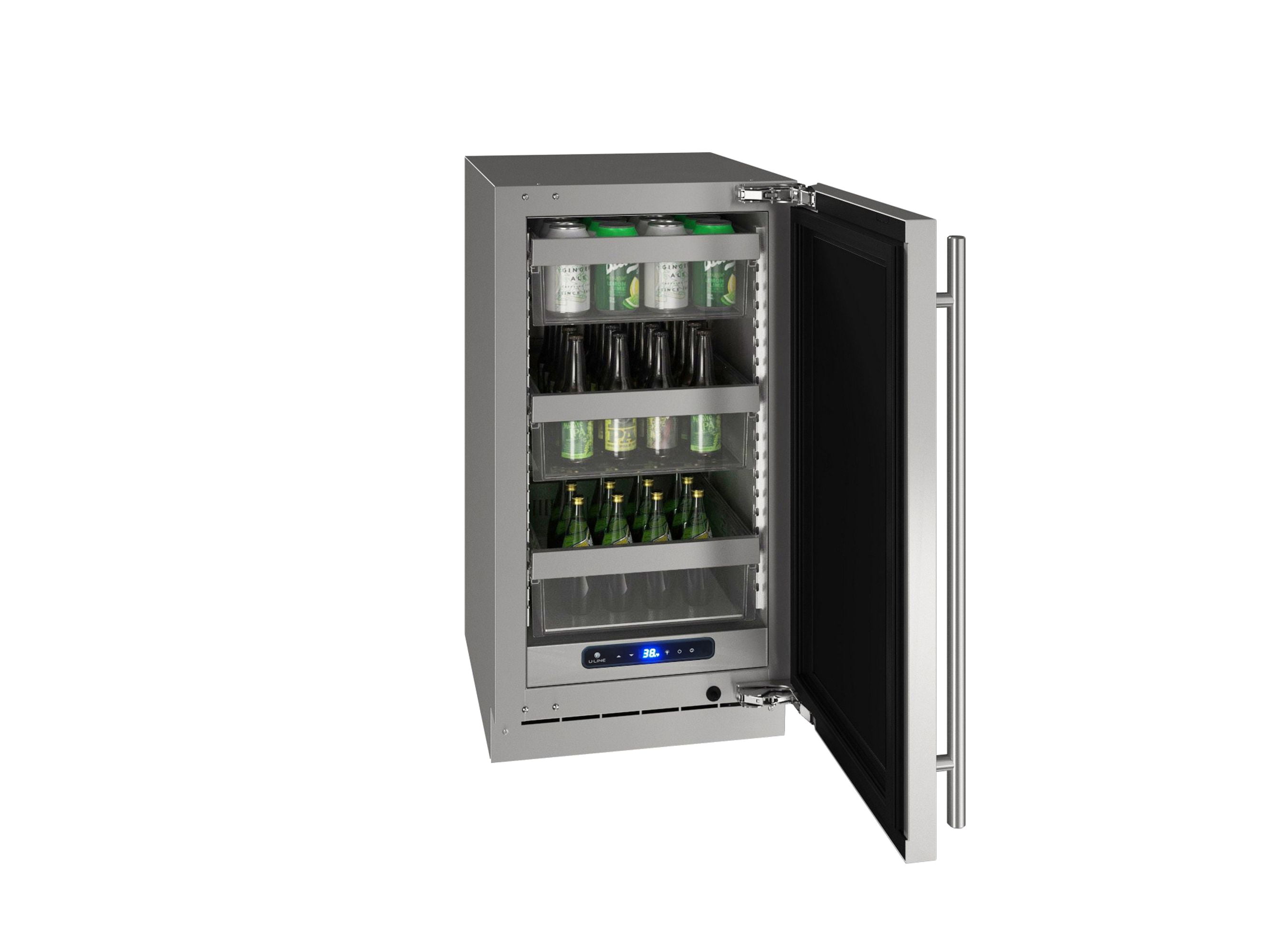 U-Line Uhre518-01A 18" Wide 3.7 Cu. Ft. Compact Refrigerator - Panel Ready Solid