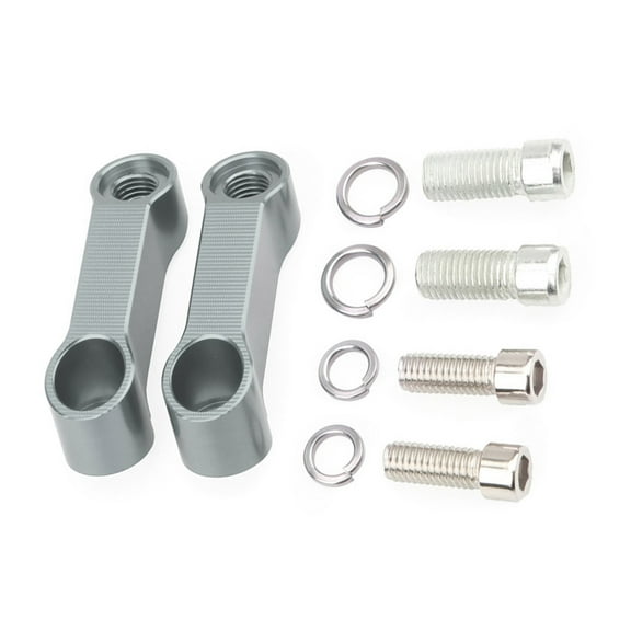 BELOWSYALER Aluminum Motorcycle Risers Extension Bracket Adapter Base Screw Rack, Provide Superior Rear View for Bike