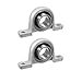 thumbnail image 3 of COMOK KP005 25mm Bore Diameter Ball Mounted Pillow Block Insert Bearing Silver Tone 2Pcs, 3 of 4