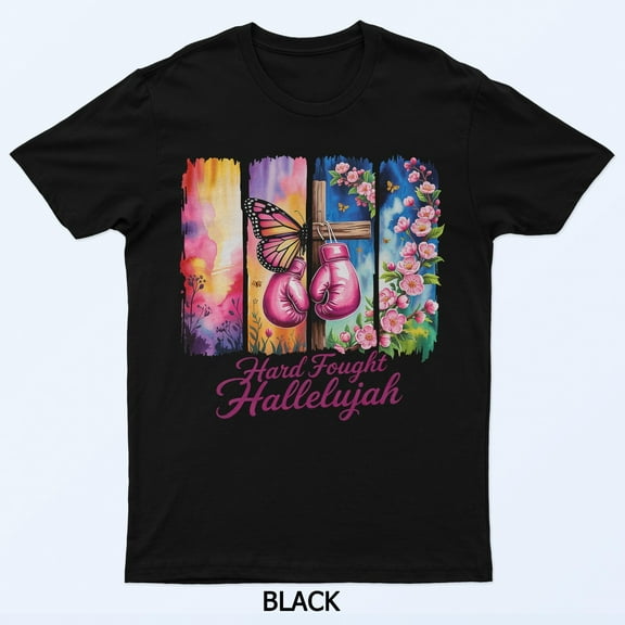 Hard Fought Hallelujah Christian Faith Inspired Lake Graphic Shirt