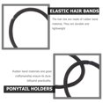 thumbnail image 2 of Pits de 100 piezas de cabello soportes de cola de caballo Bandas elásticas de cabello Accesorios para mujeres, 2 of 6