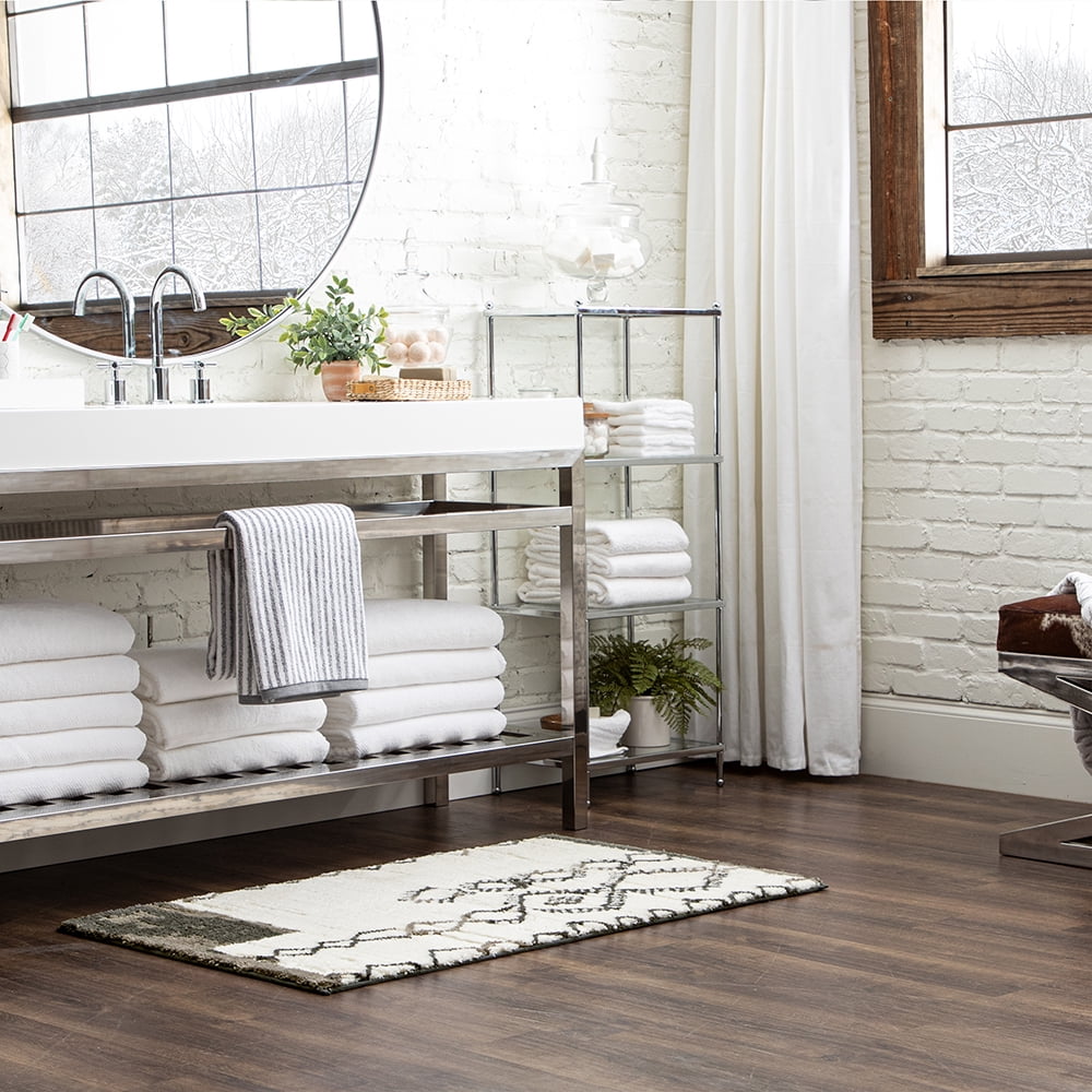 Mohawk Horizon Sahara Bath rug, Grey, 1' 9"x5'
