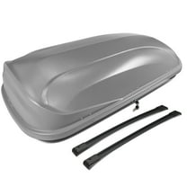 DNA Motoring PT-ZTL-8094-GY For 2003 to 2008 Honda Pilot Pair Aluminum Roof Rail Corss Bar Top Waterproof Cargo Box Luggage Carrier w/Lock Keys 04 05 06 07 (Grey)