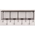 thumbnail image 2 of Linon Four Cubby Metal Wall Shelf in Black, 2 of 4